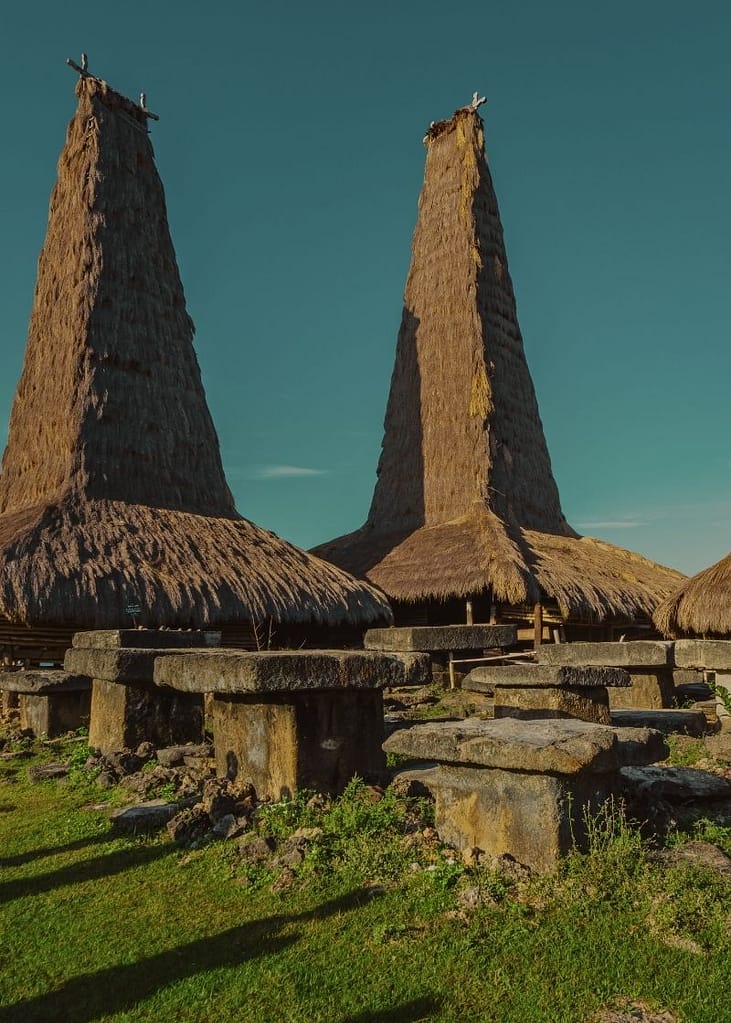 Tumbas tradicionales en Isla Sumba.